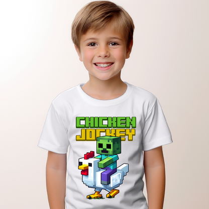 TinyTee Minecraft Chicken Jockey T-Shirt